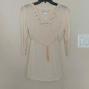 Junior top light brown size M